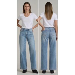 American Tall Luna High Rise Wide Leg Jeans Heritage Faded 29/37